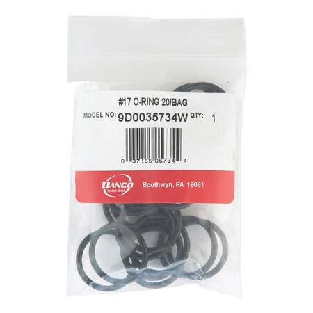 Lavelle Industries Danco 1-1/16 in. D X 0.88 in. D Rubber O-Ring 20 pk 35734W